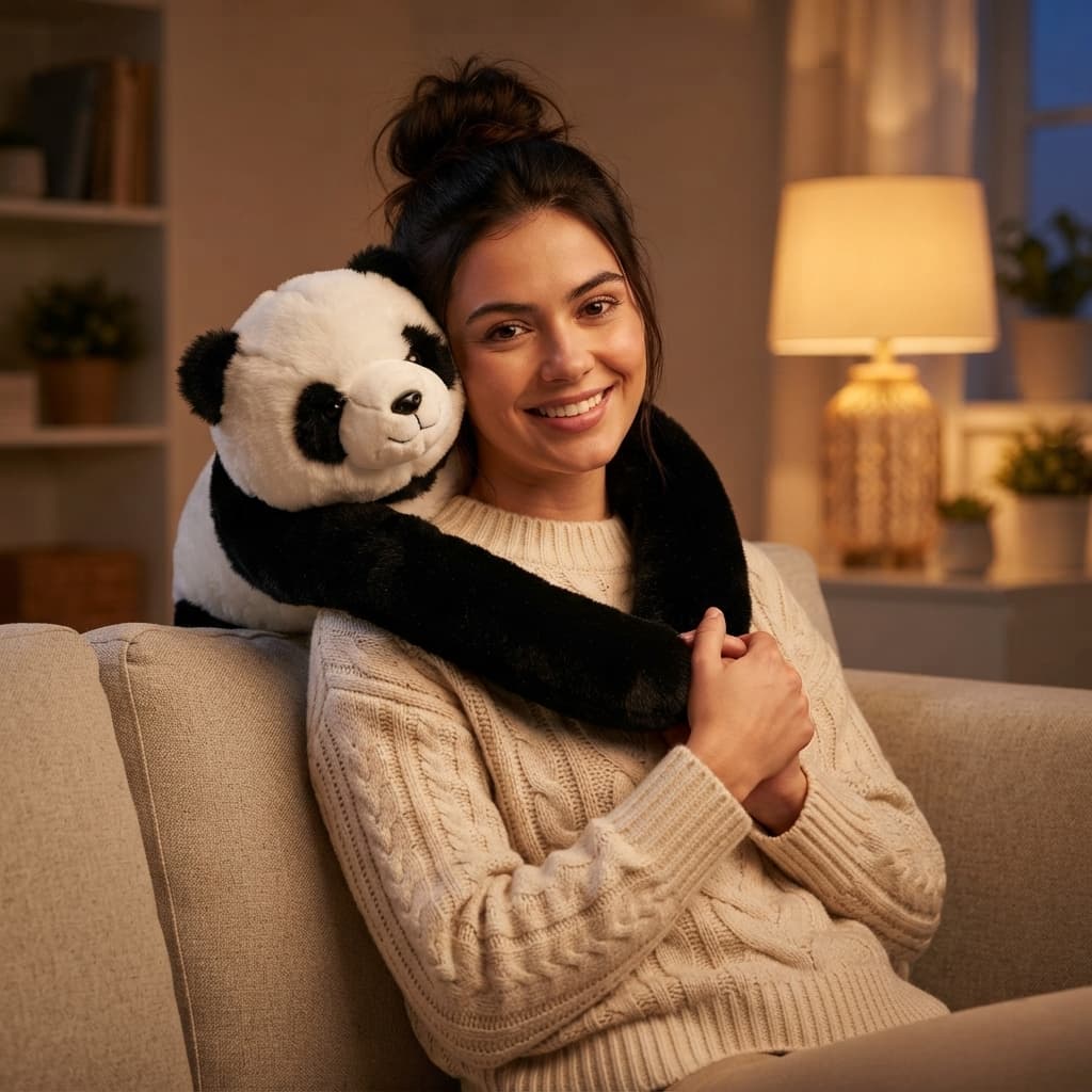 Der Gewichtete Kuschel-Panda – Die Umarmung, die bleibt